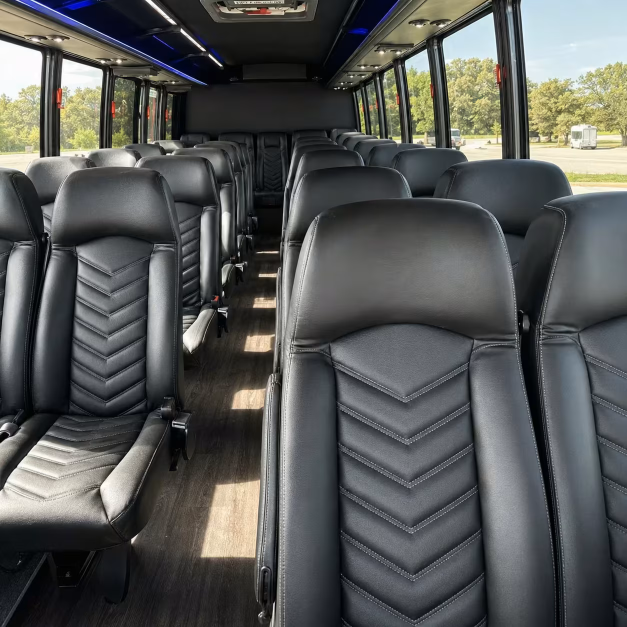 30 passenger minibus inside