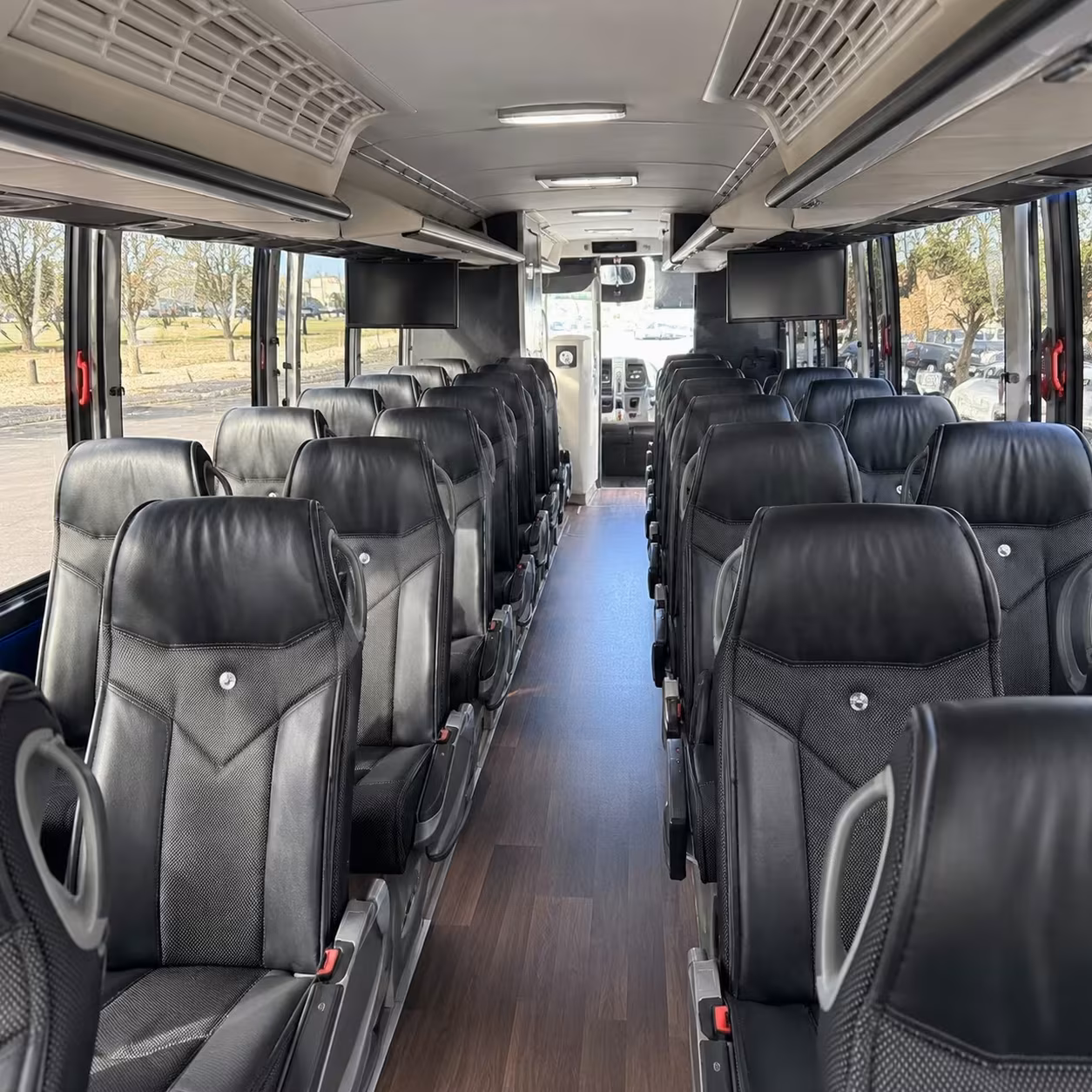 wichita falls charter bus rental interior