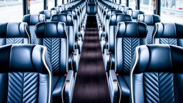 wichita falls 50 passenger charter bus inside