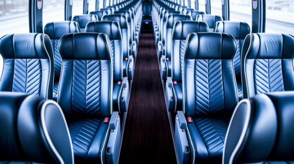 wichita falls 54 passenger charter bus inside